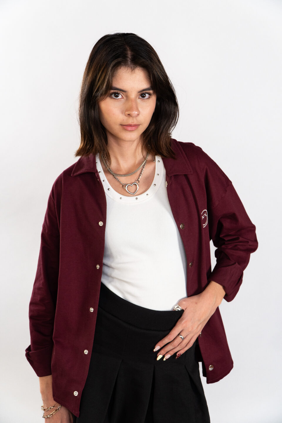 CAMISA MASC VINO -
