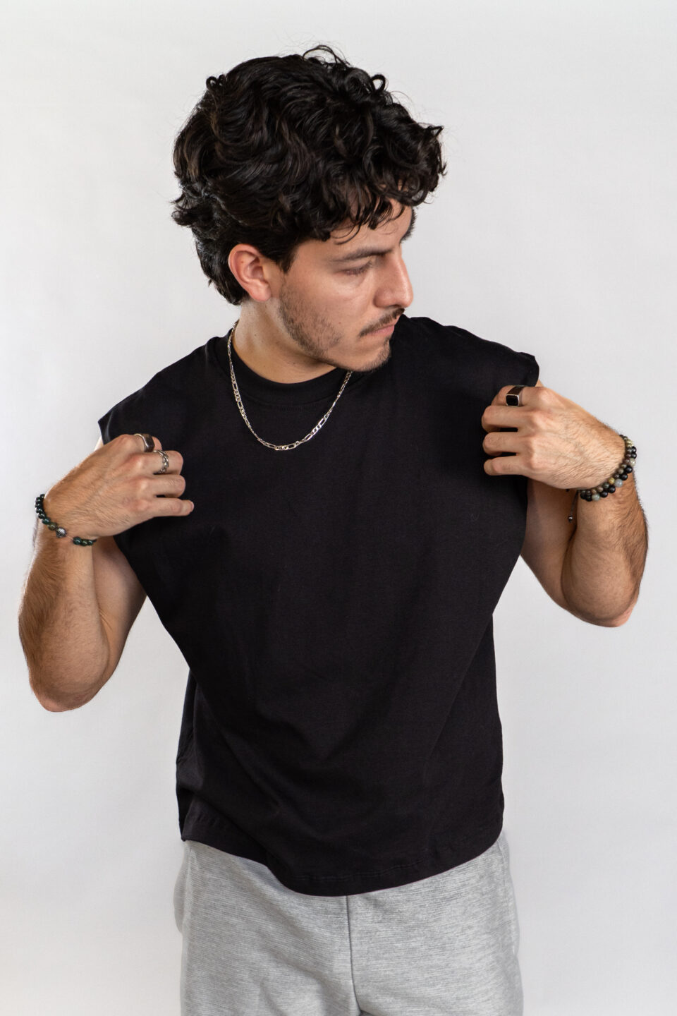 MUSCLE TEE HOM NEGRO