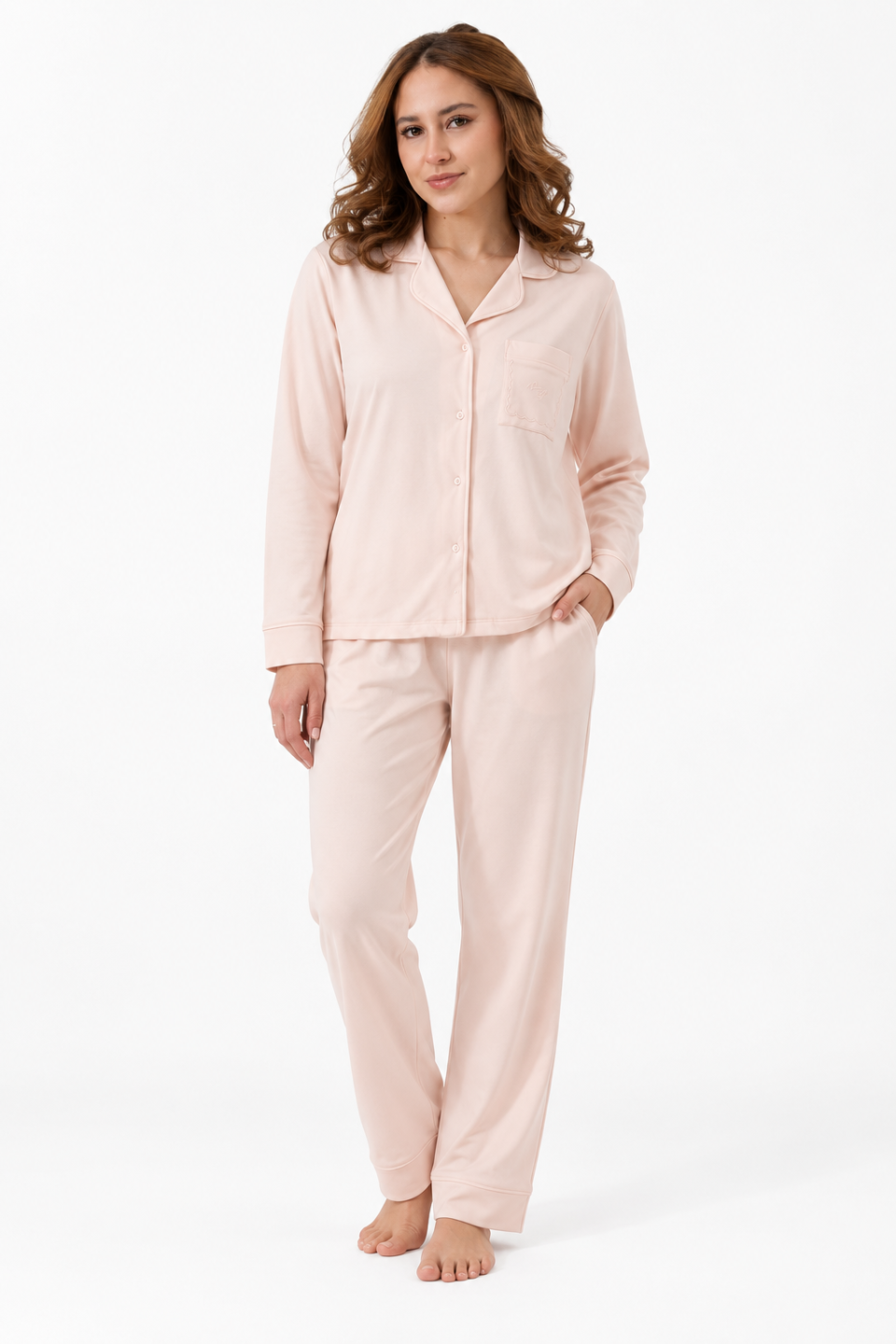 PIJAMA CAMISA/PANT FEME PALO