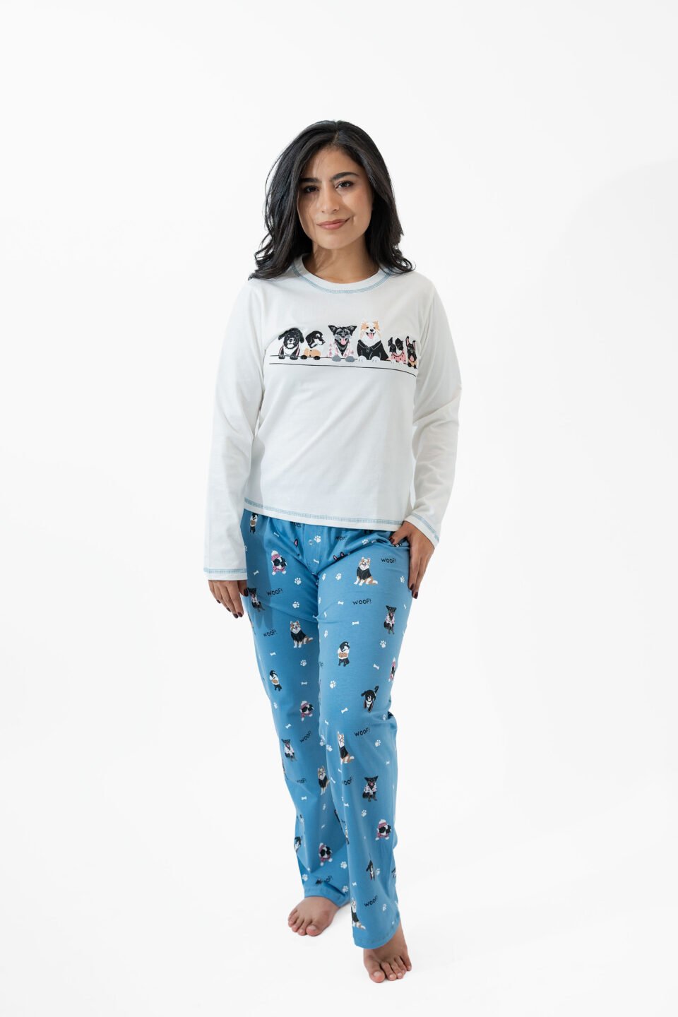 PIJAMA BUZO/PANT FEME CRUDO