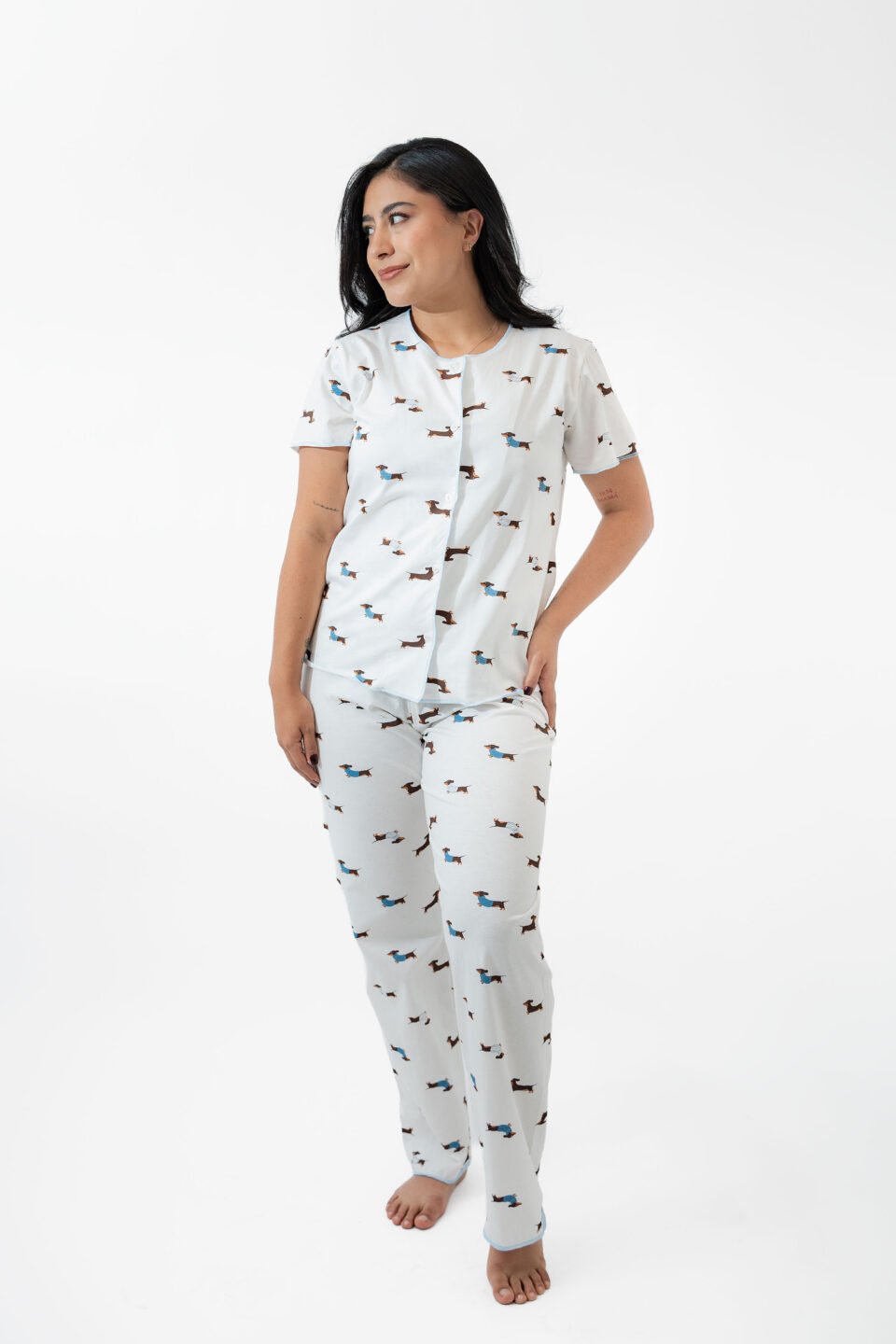 PIJAMA CAMISETA/PANT FEME CRUDO