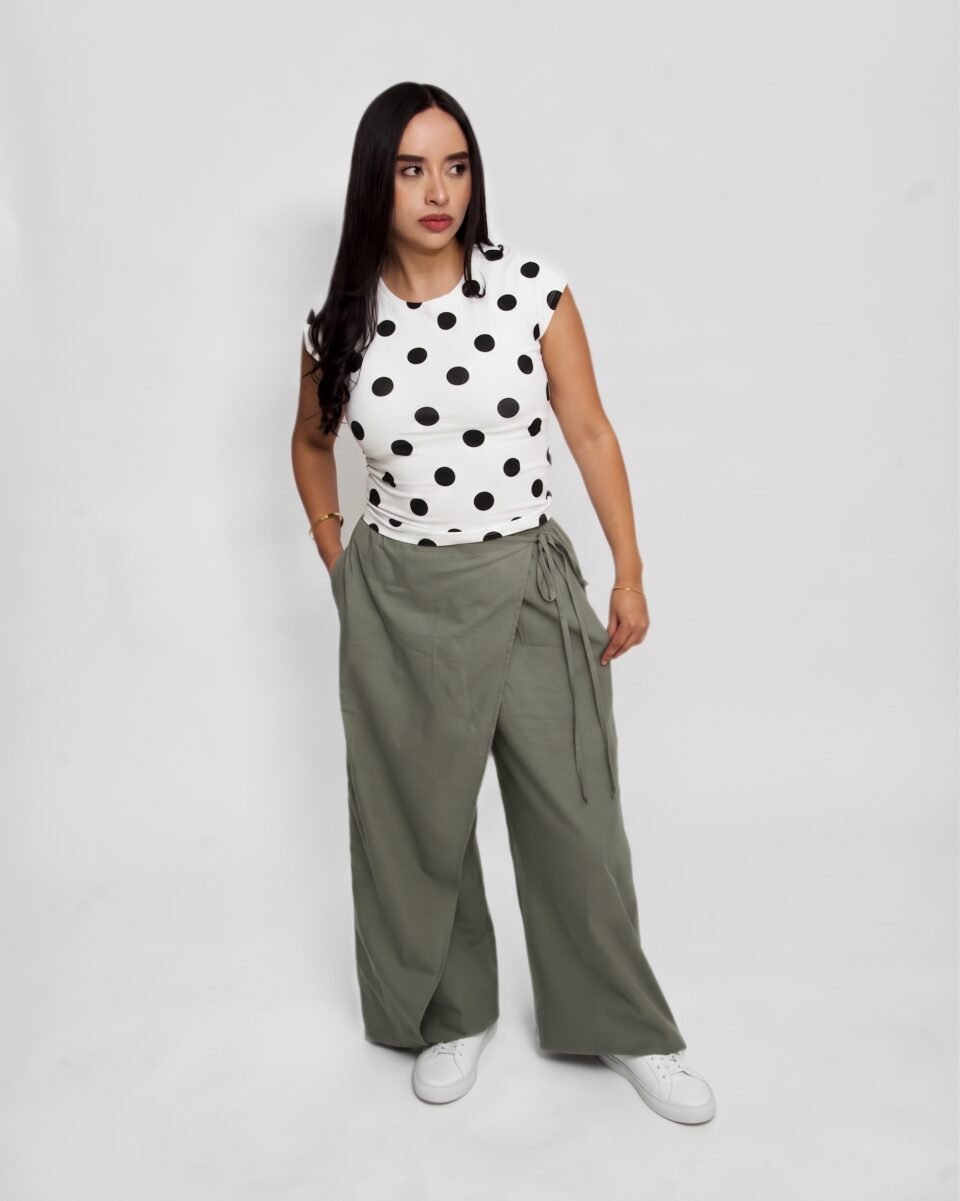 PANTALON FEME VERDE -
