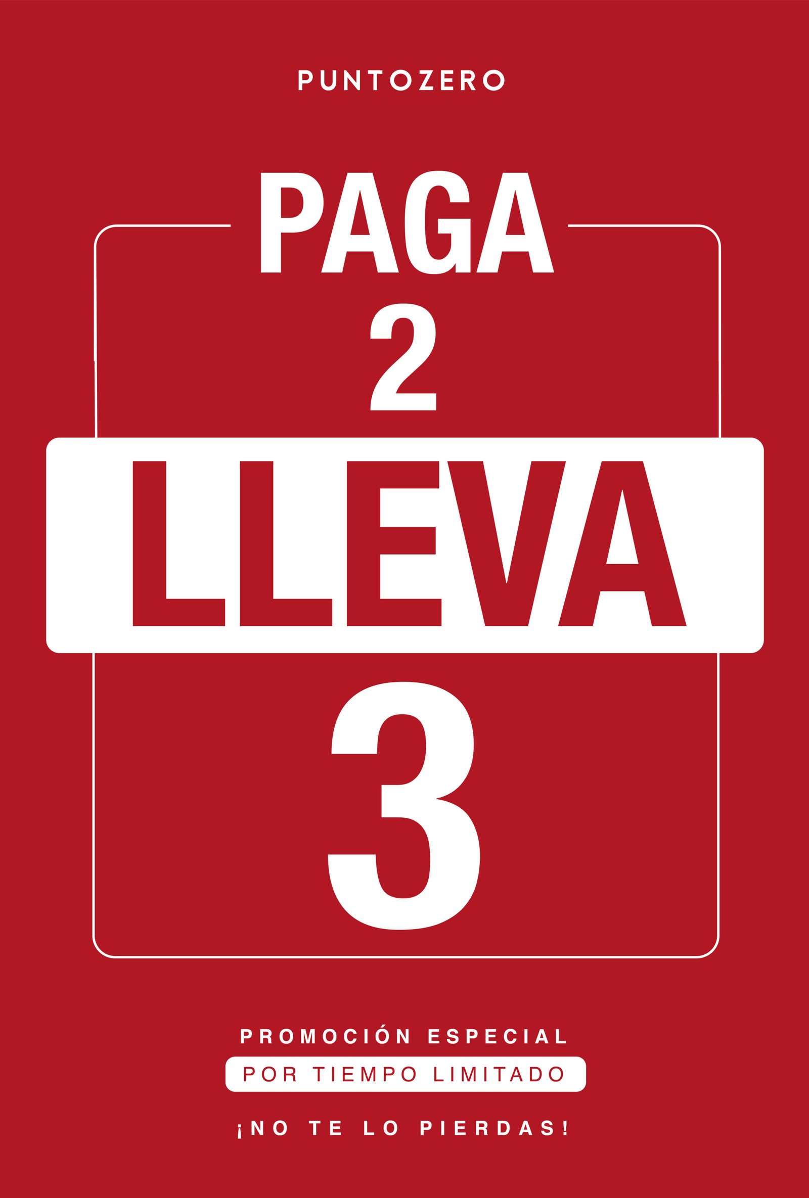 PuntoZero - Paga 2 lleva 3